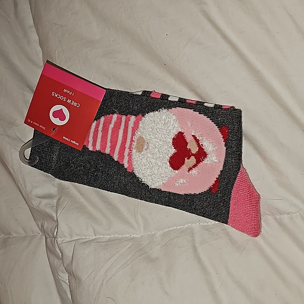 Womens new Crew socks. Nwts Gnome